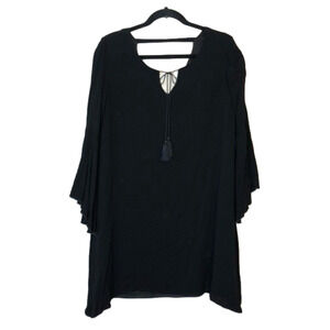 XHILARATION Women’s Black Belle Long Sleeve Dress Size Medium
